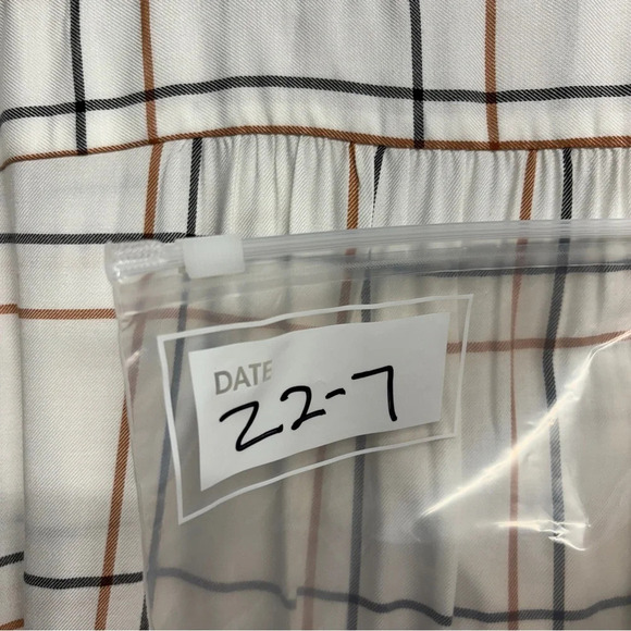 Loft Blouse Windowpane Check Long Sleeve M - Picture 7 of 7